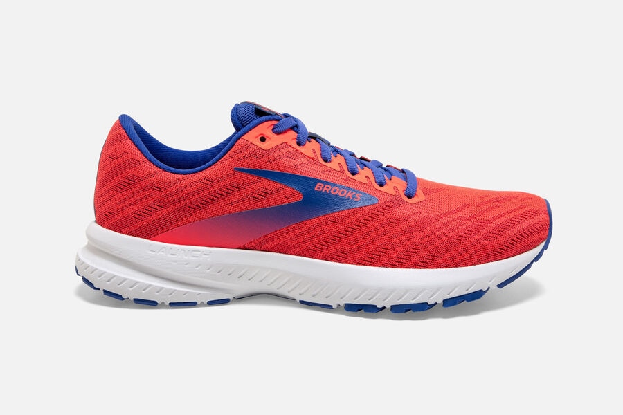 Launch 7 Road Brooks Running Shoes NZ Womens - Orange/Blue - VIDASK-371